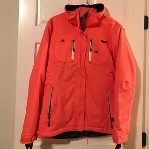 Winter ski coat without hood